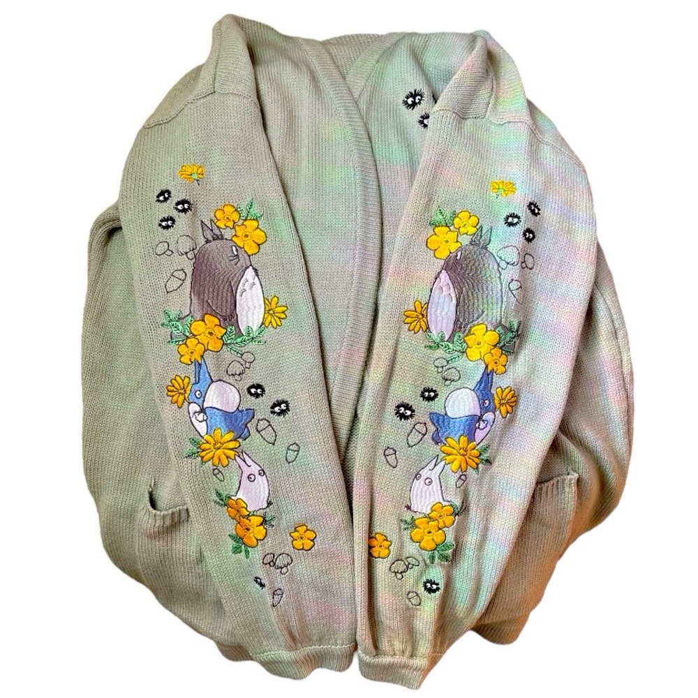 NWT Her Universe Studio Ghibli My Neighbor Totoro Embroidered Open Cardigan - Picture 7 of 9